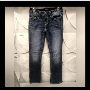 Vigoss Women's Jeans Chelsea Slim Boot Heritage Fit Size 2 Length 33